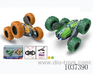 RC car with light in window box