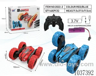 Double-sided high-speed swing arm stunt car in color box