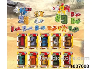 big number deformation toys in window box
