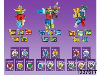 medium-size number deformation toys in OPP bag