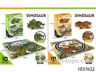 dinosaur wind up tracking toys in window box