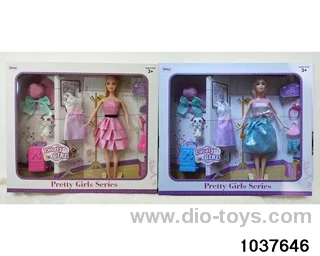 11.5 inch Barbie in window box