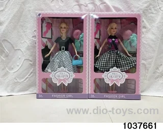 11.5 inch Barbie in window box