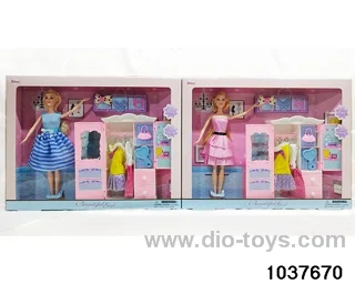 11.5 inch Barbie in window box