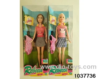 11.5 inch Barbie in window box