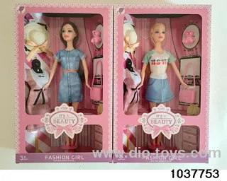 11.5 inch Barbie in window box