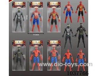 17cm Spider-Man with light 6sets mixed loading in poly bag header