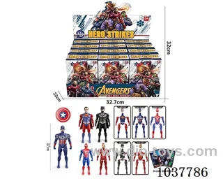 12pcs 27cm The Avengers 5sets mixed loading