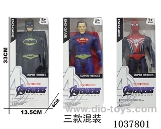 Spider-man, Batman, Superman with lights 3sets mixed loading