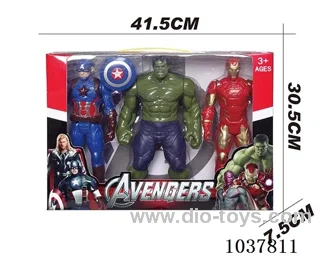 Avengers with Light and music in window box