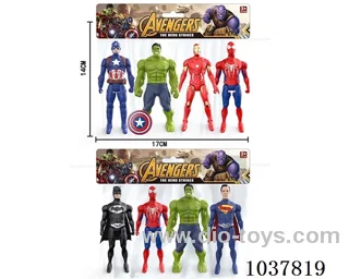 11.8cm 4pcs The Avengers in PP bag with header