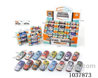 pull back car in display box