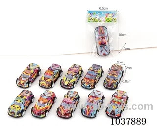pull back car in opp bag