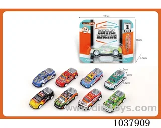 pull back car in blister card