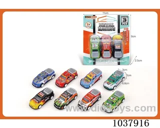pull back car in blister card