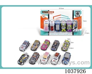 pull back car in blister card