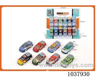 pull back car in blister card