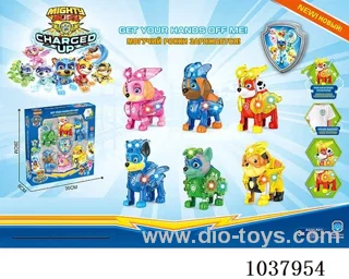6pcs Woof Team  with  flash in window box
