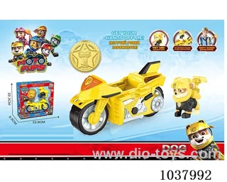 Woof Team  motorcycle with Ejectoring dog in window box