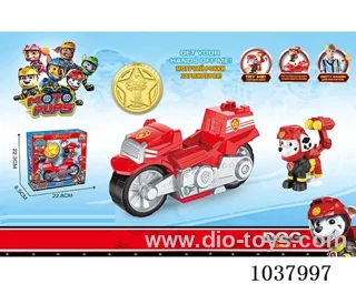 Woof Team  motorcycle with Ejectoring dog in window box