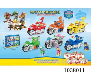 6pcs Launcher motorcycle with Launcher dog in window box