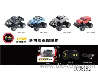 1:58 4-channel RC car in window box