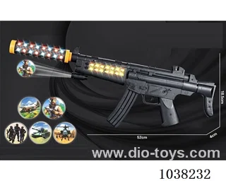 Electric gun withprojection& silencer& flash& light  in opp bag