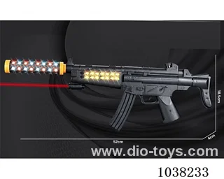 Electric gun withprojection& silencer& flash& light  in opp bag