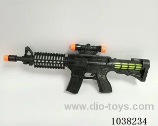 Electric eight tone gun with light in opp bag