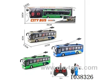 1:32 4ch RC bus 3color mixed loading include battery  in Window box