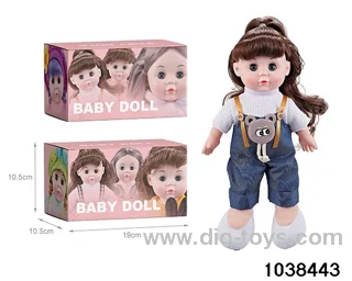13 inch musical doll in color box