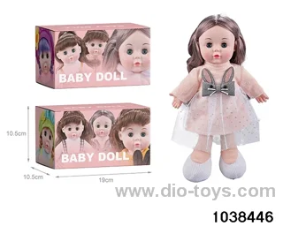 13 inch musical doll in color box