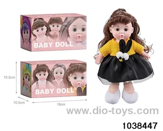 13 inch musical doll in color box