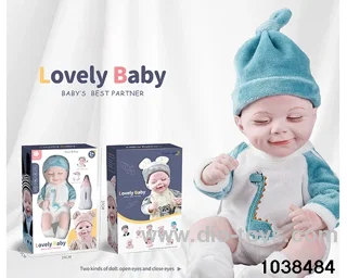 Imitation newborn doll in window box