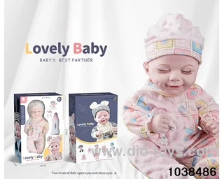 Imitation newborn doll in window box