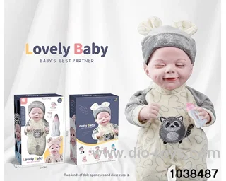 Imitation newborn doll in window box