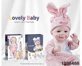 Imitation newborn doll in window box
