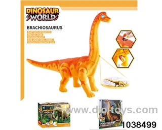 Brachiosaurus with light and sound (no electricity) in window box