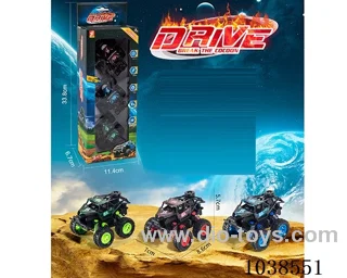 3pcs pull back car 3color mixed loading  in window box