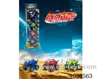 4pcs pull back car 3color mixed loading  in window box