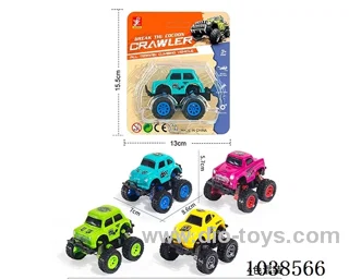 pull back car 4color mixed loading in Blister with inser