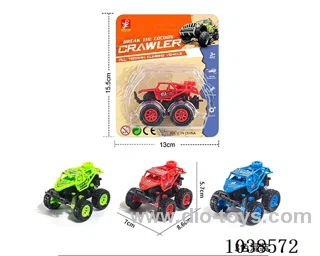 pull back car 3color mixed loading in Blister with inser