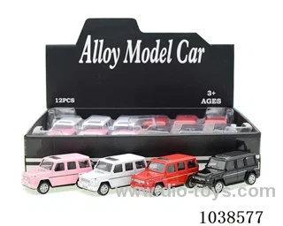 12pcs pull back alloy 4color mixed loading in display box