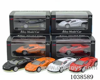 pull back alloy 4color mixed loading in window box