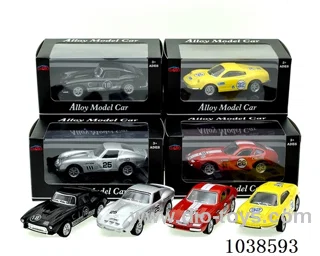 pull back alloy 4color mixed loading in window box