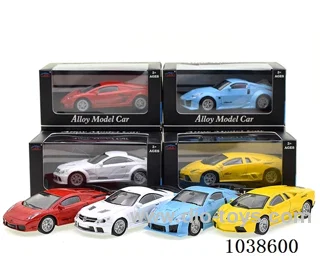 pull back alloy 4color mixed loading in window box