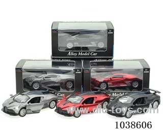 pull back alloy with sound &light 3color mixed loading in window box