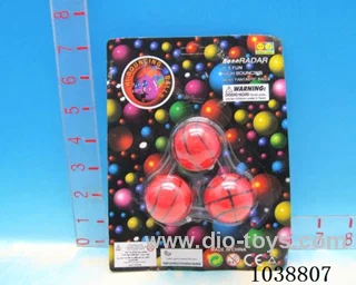 3pcsBouncy ball in blister