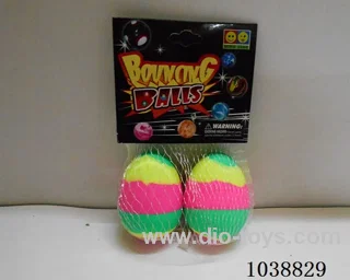 2pcsBouncy ball in With card head in net bag
