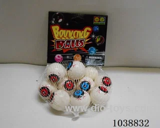 12pcsBouncy ball in With card head in net bag